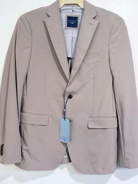 Steel & Jelly British Design Taupe Suit Jacket Blazer Size UK 40 / US 40